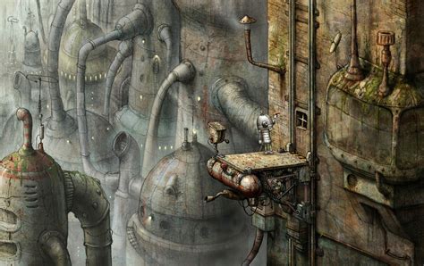  Machinarium!  체코의 정교함을 느껴보세요: 스팀펑크 로봇이 펼치는 감동적인 모험